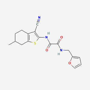 N-(3-CYANO-6-METHYL-4,5,6,7-TETRAHYDRO-1-BENZOTHIOPHEN-2-YL)-N'-(2-FURYLMETHYL)ETHANEDIAMIDE