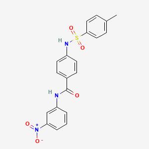 4-{[(4-methylphenyl)sulfonyl]amino}-N-(3-nitrophenyl)benzamide