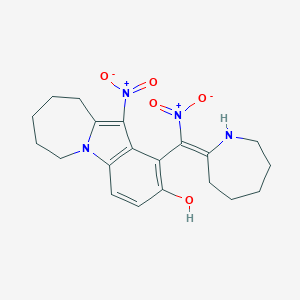 1-[(Z)-azepan-2-ylidene(nitro)methyl]-11-nitro-7,8,9,10-tetrahydro-6H-azepino[1,2-a]indol-2-ol