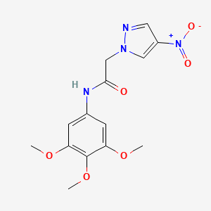 2-(4-nitro-1H-pyrazol-1-yl)-N-(3,4,5-trimethoxyphenyl)acetamide