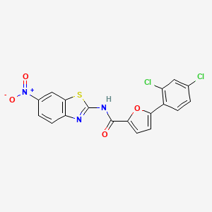 5-(2,4-dichlorophenyl)-N-(6-nitro-1,3-benzothiazol-2-yl)-2-furamide