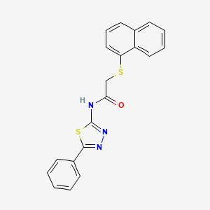 2-(1-naphthylthio)-N-(5-phenyl-1,3,4-thiadiazol-2-yl)acetamide