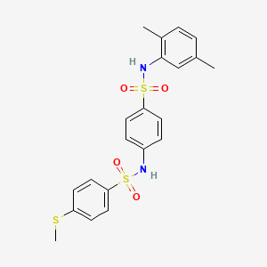 N-(4-{[(2,5-dimethylphenyl)amino]sulfonyl}phenyl)-4-(methylthio)benzenesulfonamide