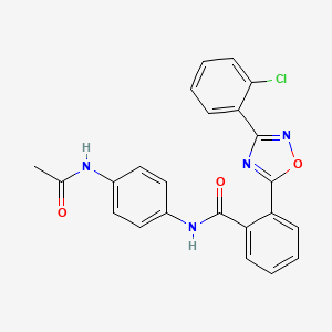 N-[4-(acetylamino)phenyl]-2-[3-(2-chlorophenyl)-1,2,4-oxadiazol-5-yl]benzamide