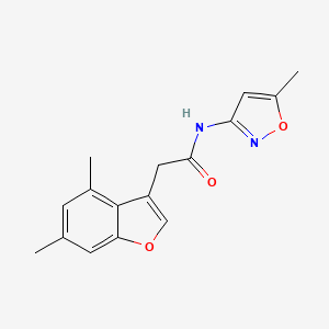 2-(4,6-dimethyl-1-benzofuran-3-yl)-N-(5-methyl-3-isoxazolyl)acetamide