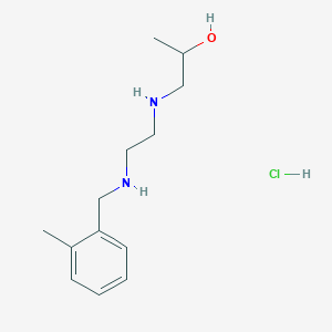 1-[2-[(2-Methylphenyl)methylamino]ethylamino]propan-2-ol;hydrochloride