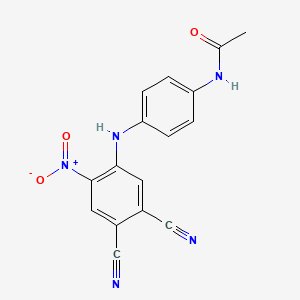 N-[4-(4,5-dicyano-2-nitroanilino)phenyl]acetamide