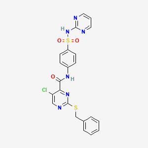 2-(benzylthio)-5-chloro-N-{4-[(2-pyrimidinylamino)sulfonyl]phenyl}-4-pyrimidinecarboxamide