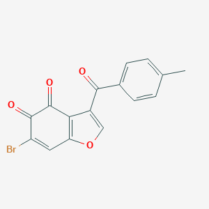 molecular formula C16H9BrO4 B421319 6-Bromo-3-(4-methylbenzoyl)-1-benzofuran-4,5-dione CAS No. 371937-06-3