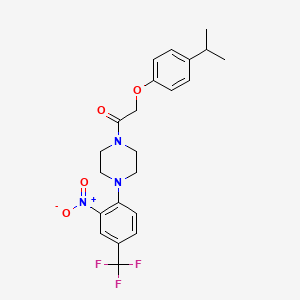 1-[(4-isopropylphenoxy)acetyl]-4-[2-nitro-4-(trifluoromethyl)phenyl]piperazine