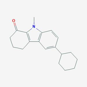 molecular formula C19H23NO B421324 6-Cyclohexyl-9-methyl-2,3,4,9-tetrahydro-1H-carbazol-1-one CAS No. 403671-37-4