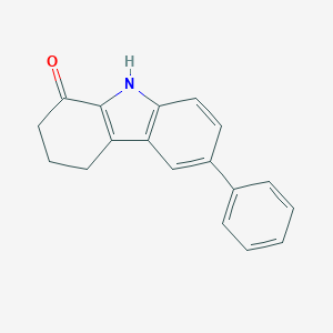 molecular formula C18H15NO B421325 6-phenyl-2,3,4,9-tetrahydro-1H-carbazol-1-one 