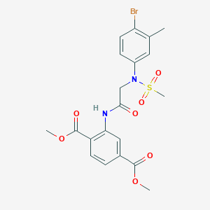 dimethyl 2-{[N-(4-bromo-3-methylphenyl)-N-(methylsulfonyl)glycyl]amino}terephthalate