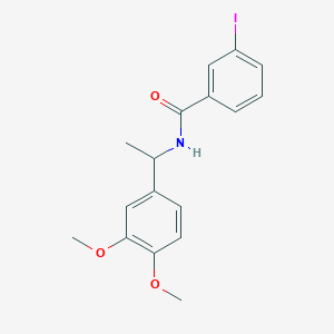 molecular formula C17H18INO3 B4213270 N-[1-(3,4-dimethoxyphenyl)ethyl]-3-iodobenzamide 