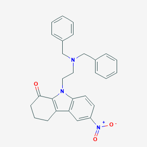 9-[2-(Dibenzylamino)ethyl]-6-nitro-3,4-dihydrocarbazol-1(2H)-one