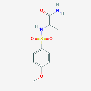 2-[(4-Methoxyphenyl)sulfonylamino]propanamide