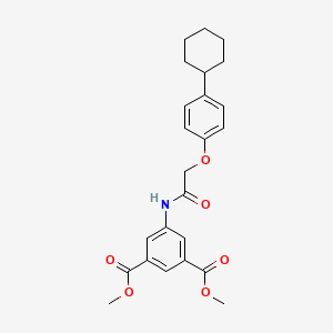 dimethyl 5-{[(4-cyclohexylphenoxy)acetyl]amino}isophthalate