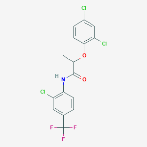 N-[2-chloro-4-(trifluoromethyl)phenyl]-2-(2,4-dichlorophenoxy)propanamide