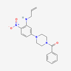 N-allyl-5-(4-benzoyl-1-piperazinyl)-2-nitroaniline