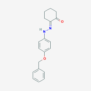 molecular formula C19H20N2O2 B421334 1,2-Cyclohexanedione 1-{[4-(benzyloxy)phenyl]hydrazone} 
