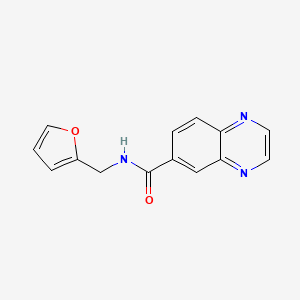 N-(furan-2-ylmethyl)quinoxaline-6-carboxamide