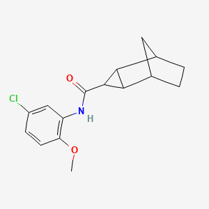 N-(5-chloro-2-methoxyphenyl)tricyclo[3.2.1.0~2,4~]octane-3-carboxamide