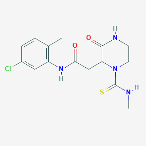 N-(5-chloro-2-methylphenyl)-2-[1-(methylcarbamothioyl)-3-oxopiperazin-2-yl]acetamide