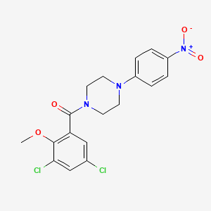 (3,5-Dichloro-2-methoxyphenyl)[4-(4-nitrophenyl)piperazin-1-yl]methanone