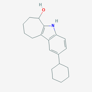 molecular formula C19H25NO B421342 2-Cyclohexyl-5,6,7,8,9,10-hexahydrocyclohepta[b]indol-6-ol CAS No. 331666-23-0