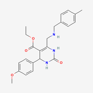 ethyl 4-(4-methoxyphenyl)-6-{[(4-methylbenzyl)amino]methyl}-2-oxo-1,2,3,4-tetrahydro-5-pyrimidinecarboxylate