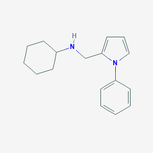 molecular formula C17H22N2 B421348 N-[(1-Phenyl-1H-pyrrol-2-yl)methyl]cyclohexanamine CAS No. 296247-60-4
