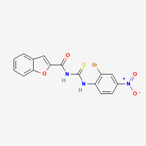 N-[(2-bromo-4-nitrophenyl)carbamothioyl]-1-benzofuran-2-carboxamide