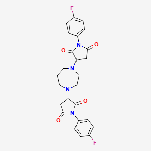 3,3'-(1,4-Diazepane-1,4-diyl)bis[1-(4-fluorophenyl)pyrrolidine-2,5-dione]