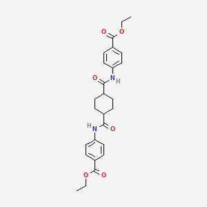 diethyl 4,4'-[1,4-cyclohexanediylbis(carbonylimino)]dibenzoate