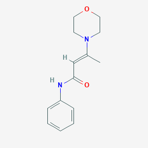molecular formula C14H18N2O2 B421356 N-Phenyl-3-morpholinocrotonamide 