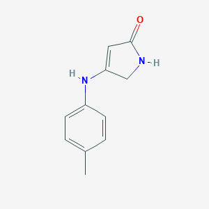 molecular formula C11H12N2O B421357 3-(4-Methylanilino)-1,2-dihydropyrrol-5-one CAS No. 371933-90-3