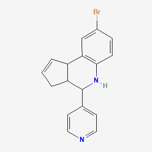 8-bromo-4-pyridin-4-yl-3a,4,5,9b-tetrahydro-3H-cyclopenta[c]quinoline