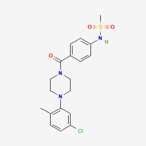 N-(4-{[4-(5-chloro-2-methylphenyl)-1-piperazinyl]carbonyl}phenyl)methanesulfonamide