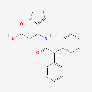 3-[(diphenylacetyl)amino]-3-(2-furyl)propanoic acid