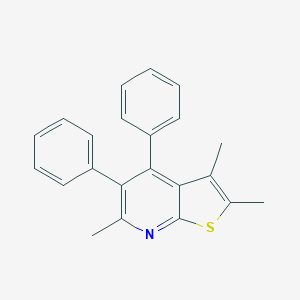 molecular formula C22H19NS B421364 2,3,6-Trimethyl-4,5-diphenylthieno[2,3-b]pyridine CAS No. 722462-76-2