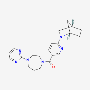 (1S*,4S*)-2-(5-{[4-(2-pyrimidinyl)-1,4-diazepan-1-yl]carbonyl}-2-pyridinyl)-2-azabicyclo[2.2.1]heptane