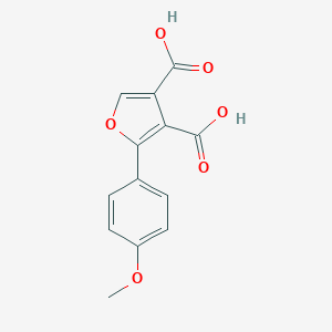 molecular formula C13H10O6 B421369 2-(4-Methoxyphenyl)furan-3,4-dicarboxylic acid CAS No. 87645-55-4