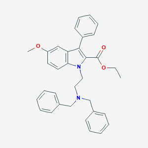 molecular formula C34H34N2O3 B421372 ethyl 1-[2-(dibenzylamino)ethyl]-5-methoxy-3-phenyl-1H-indole-2-carboxylate 