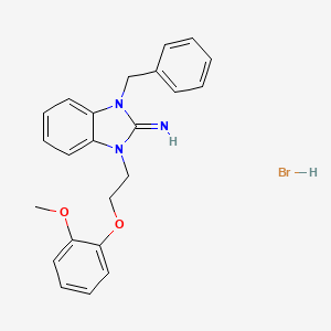 1-benzyl-3-[2-(2-methoxyphenoxy)ethyl]-1,3-dihydro-2H-benzimidazol-2-imine hydrobromide