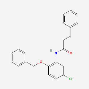 N-[2-(benzyloxy)-5-chlorophenyl]-3-phenylpropanamide