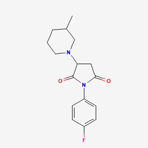 1-(4-Fluorophenyl)-3-(3-methylpiperidin-1-yl)pyrrolidine-2,5-dione