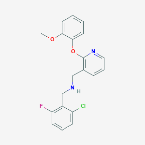 molecular formula C20H18ClFN2O2 B4213740 (2-chloro-6-fluorobenzyl){[2-(2-methoxyphenoxy)-3-pyridinyl]methyl}amine 