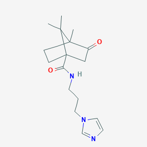 N-[3-(1H-imidazol-1-yl)propyl]-4,7,7-trimethyl-3-oxobicyclo[2.2.1]heptane-1-carboxamide