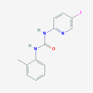 molecular formula C13H12IN3O B4213802 N-(5-iodo-2-pyridinyl)-N'-(2-methylphenyl)urea 