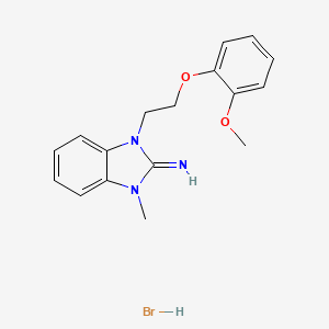 1-[2-(2-methoxyphenoxy)ethyl]-3-methyl-1,3-dihydro-2H-benzimidazol-2-imine hydrobromide